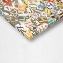 Canvas print Newspaper letters