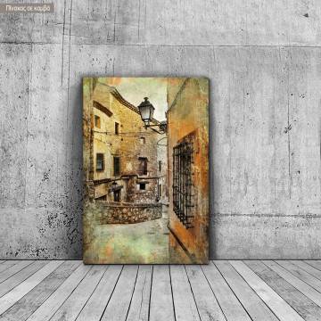 Canvas print Streets of medieval Spain