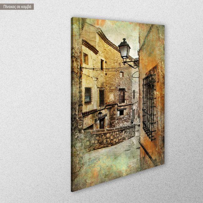 Canvas print Streets of medieval Spain