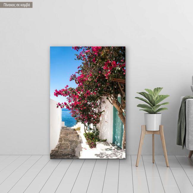 Πίνακας σε καμβά Σίφνος, Alley on Sifnos