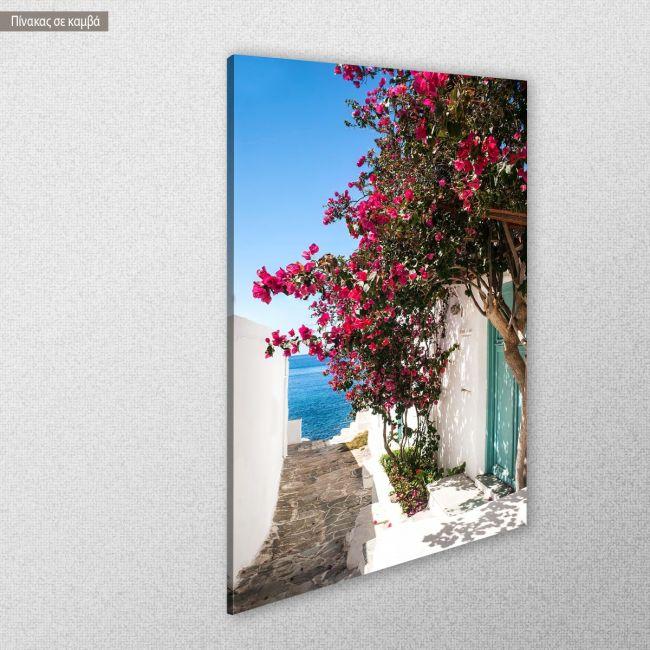 Πίνακας σε καμβά Σίφνος, Alley on Sifnos