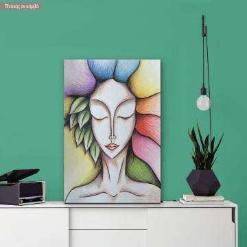 Canvas print Goddess of spring