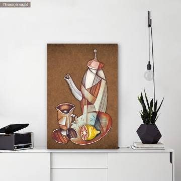 Πίνακας σε καμβά Tea still-life