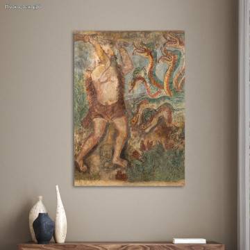 Canvas print Hercules and the Lernaean Hydra, Theophilos