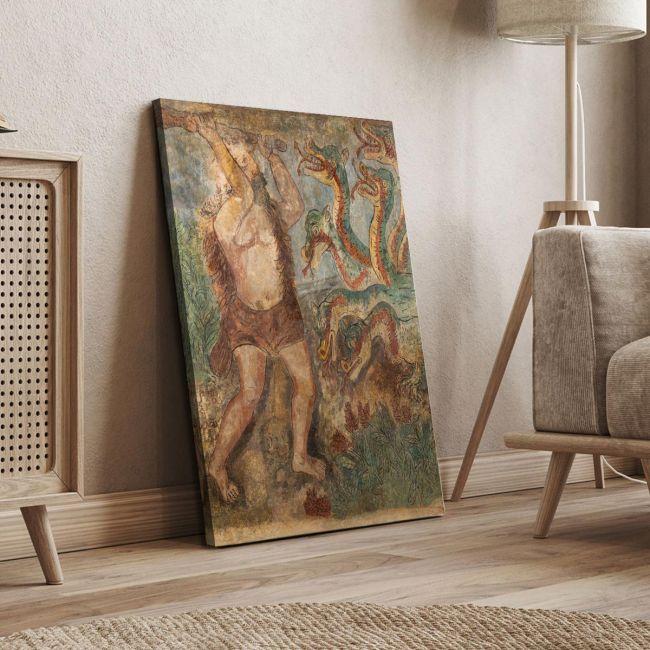 Canvas print Hercules and the Lernaean Hydra, Theophilos