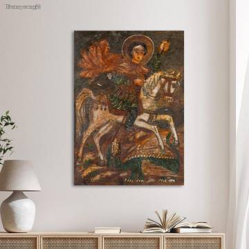 Canvas print Saint George, Theophilos