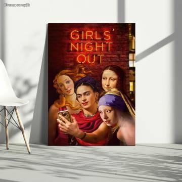 Canvas print Classic girls night out I