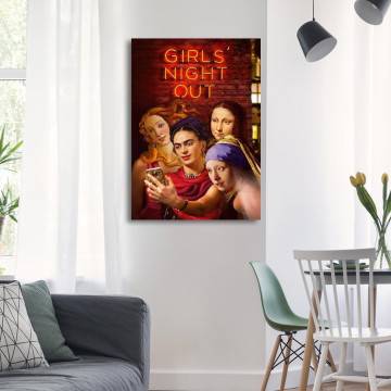 Canvas print Classic girls night out I Framed canvas View 1 2