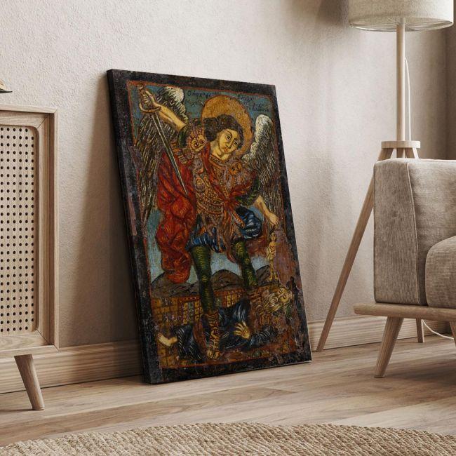 Canvas print Saint Michael, Theophilos