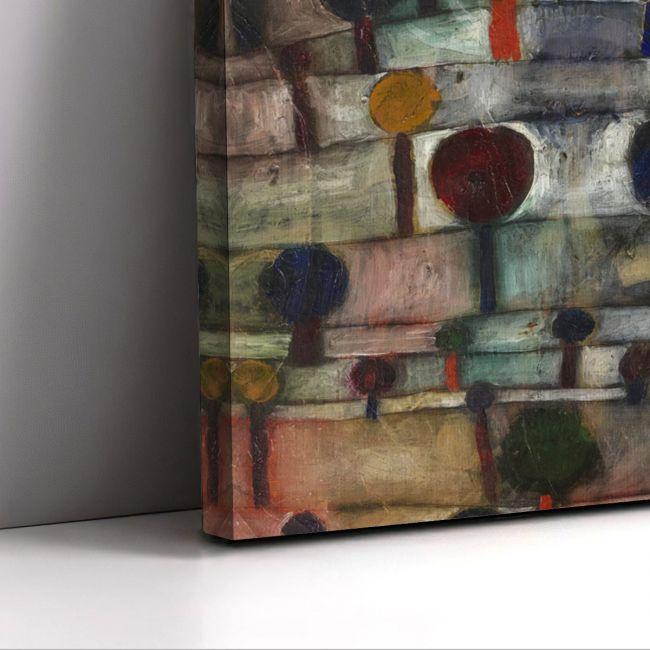 Canvas print Rhythmic landscape of trees, Klee P