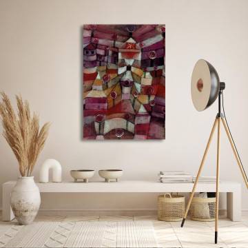 Πίνακας ζωγραφικής Rose garden Klee P. Καμβάς τελαρωμένος Όψη 1 2