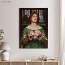 Canvas print Gathering rosebuds, Waterhouse J. W.