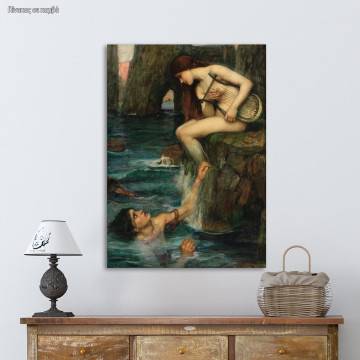 Canvas print Siren, Waterhouse J. W.