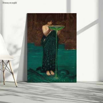 Canvas print Circe's jealousy, Waterhouse J. W.