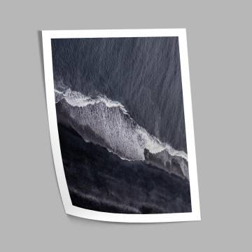 Blue sea , κάδρο, μαύρη κορνίζα 2