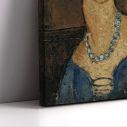 Canvas print Jeanne Hébuterne with necklace, Amedeo Modigliani
