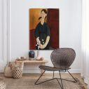 Canvas print Paulette Jourdain, Amedeo Modigliani