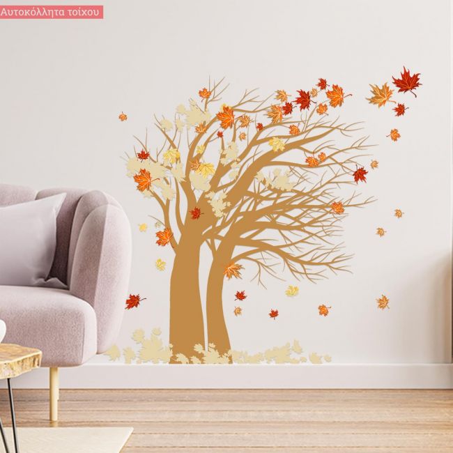Αυτοκόλλητο τοίχου Φθινοπωρινό δέντρο