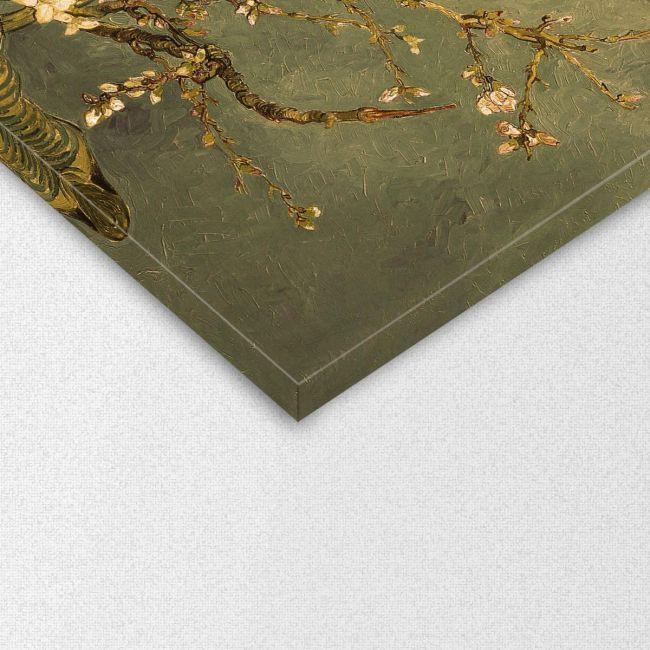 Πίνακας σε καμβά Blossoming almond tree (brown), Vincent van Gogh, τρίπτυχος