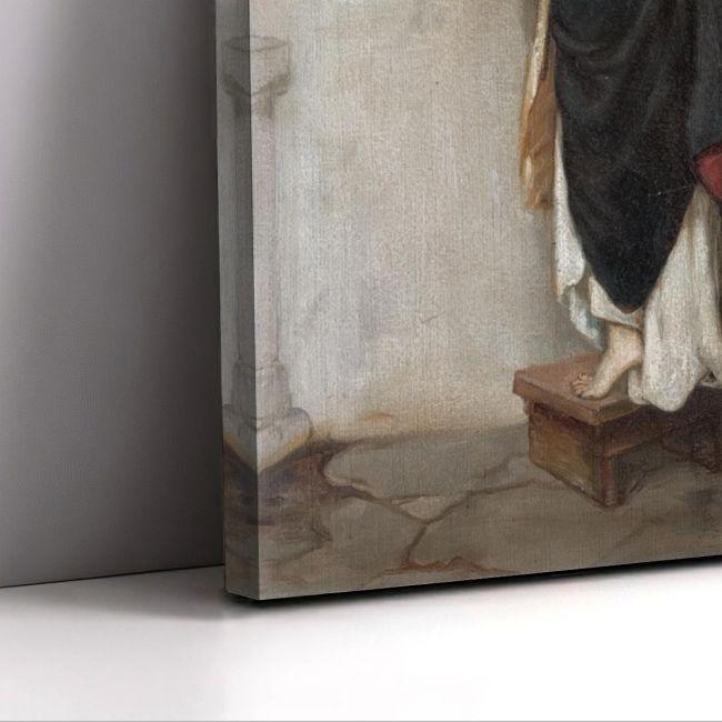 Canvas print Megaritissa cutting carnations, Oikonomou J.