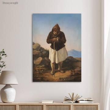 Canvas print Old shepherd, Tsokos Dionysios