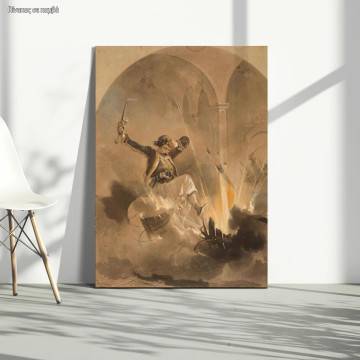 Canvas print Destroying the ammunition,Vrizakis