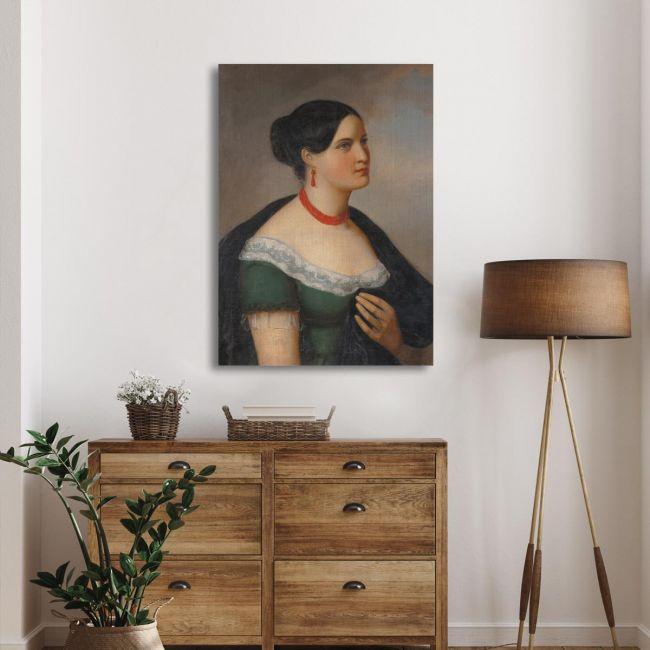 Canvas print Portrait of a lady,Vrizakis