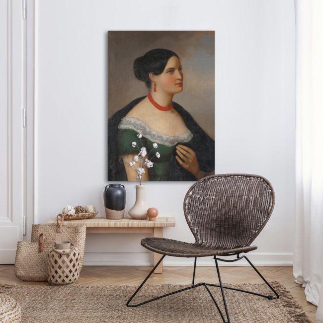 Canvas print Portrait of a lady,Vrizakis