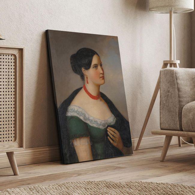 Canvas print Portrait of a lady,Vrizakis