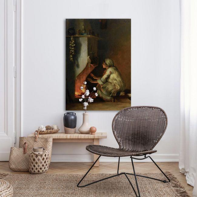 Canvas print In front of the fire, Rallis