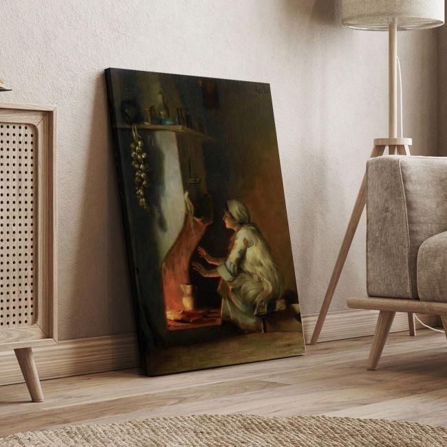Canvas print In front of the fire, Rallis