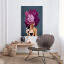 Canvas print Purple flowered Inner Beauty