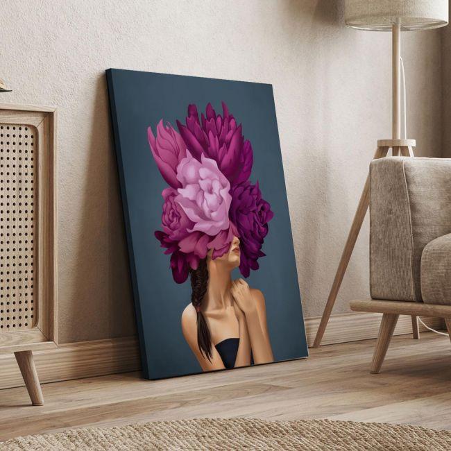 Πίνακας σε καμβά Purple flowered Inner Beauty