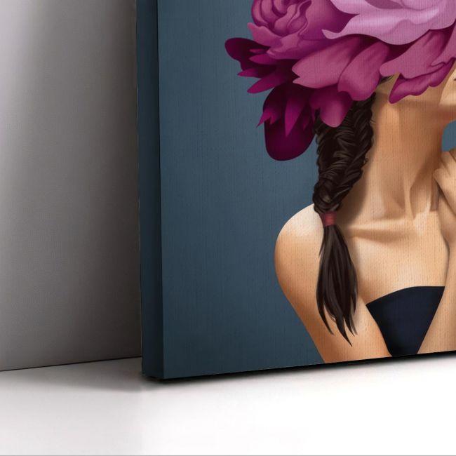 Canvas print Purple flowered Inner Beauty