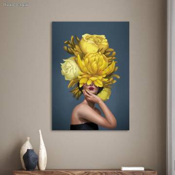 Canvas print Yellow flowered Inner Beauty