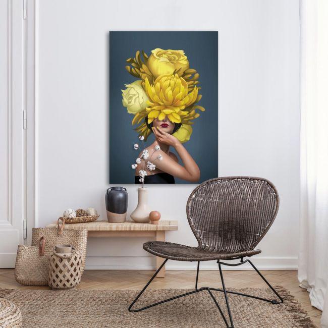 Canvas print Yellow flowered Inner Beauty