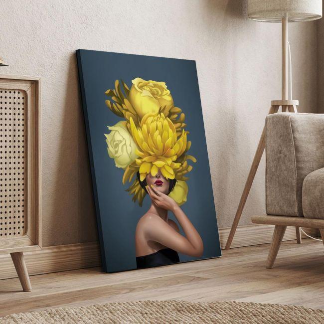 Πίνακας σε καμβά Yellow flowered Inner Beauty