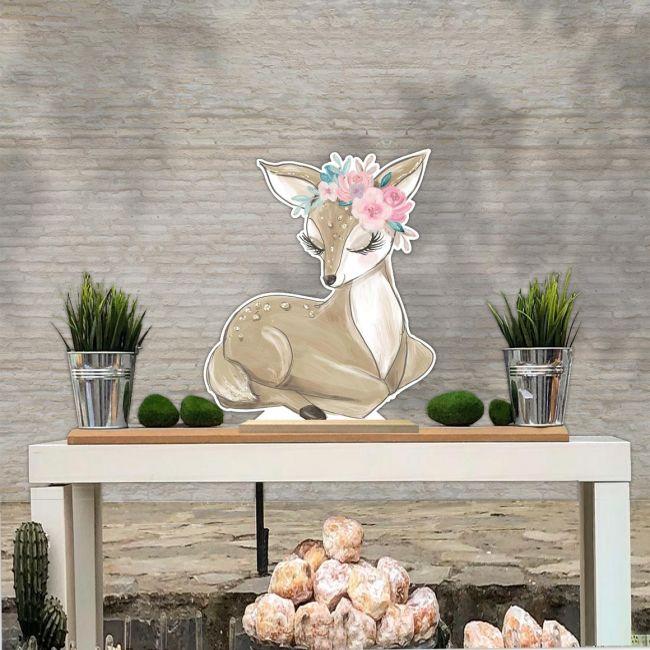 Υδρόγειος με βάση, ξύλινη φιγούρα εκτυπωμένη