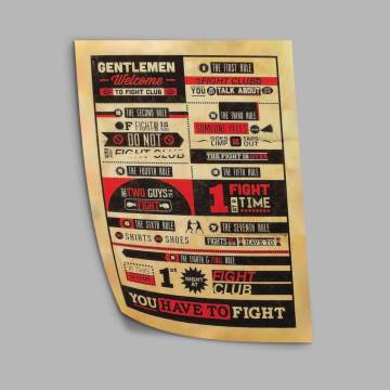 Fight Club rules, poster 2