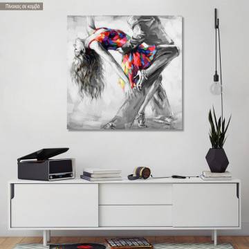 Canvas print Colourful tango