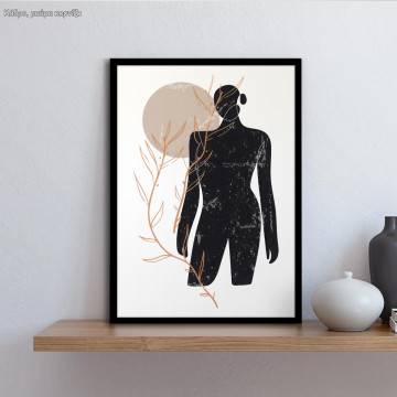 Abstract female synthesis III , κάδρο, μαύρη κορνίζα