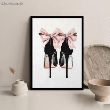 Bow high heels, poster