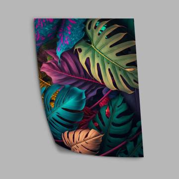 Exotic leaves II , κάδρο, μαύρη κορνίζα 2