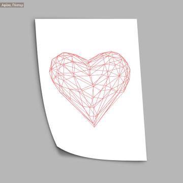 Geometric Heart Poster 2