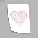Geometric Heart Poster