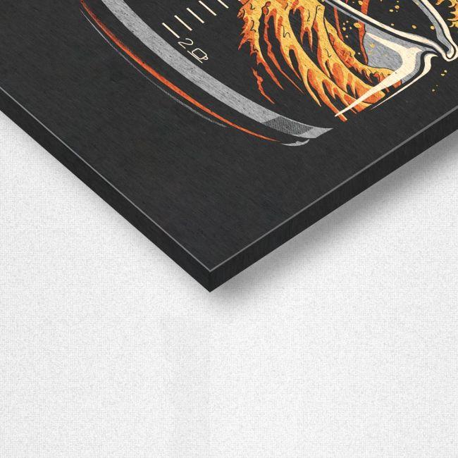 Πίνακας ζωγραφικής The coffee great wave reart, (Original Hokusai)