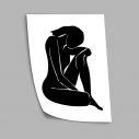Abstract female form B&W , αφίσα, πόστερ
