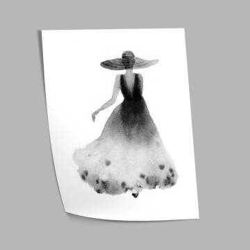 Fashiom model II , κάδρο, μαύρη κορνίζα 2