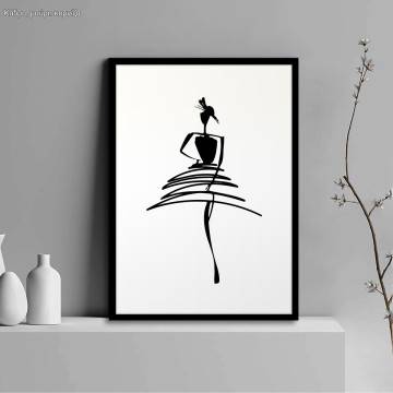 Fashion in simple lines, poster