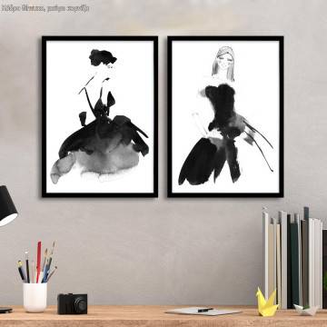 Model in watercolor, poster